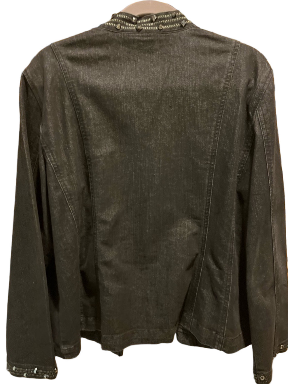 02. WOMENS CHICO’S 3/XL DETAIL DENIM JACKET - Picture 6 of 6